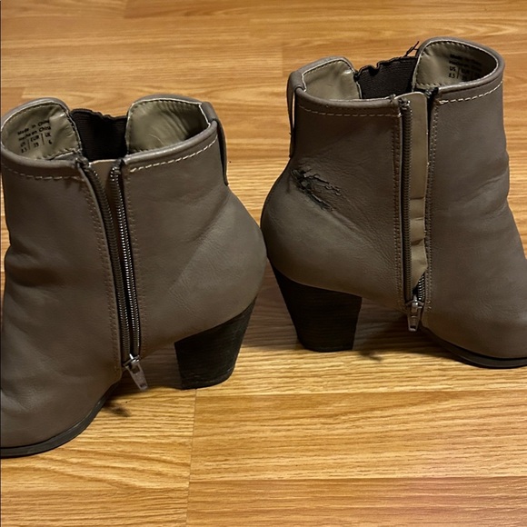 Call It Spring Gray Ankle Boots - Picture 4 of 9